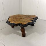 Large tree trunk coffee table by Frank Armich Canada