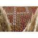 1970s Vintage Turkish Oushak Handmade Wool Cotton Orange Area Rug 179x353