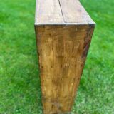 Antique wooden locker storage unit