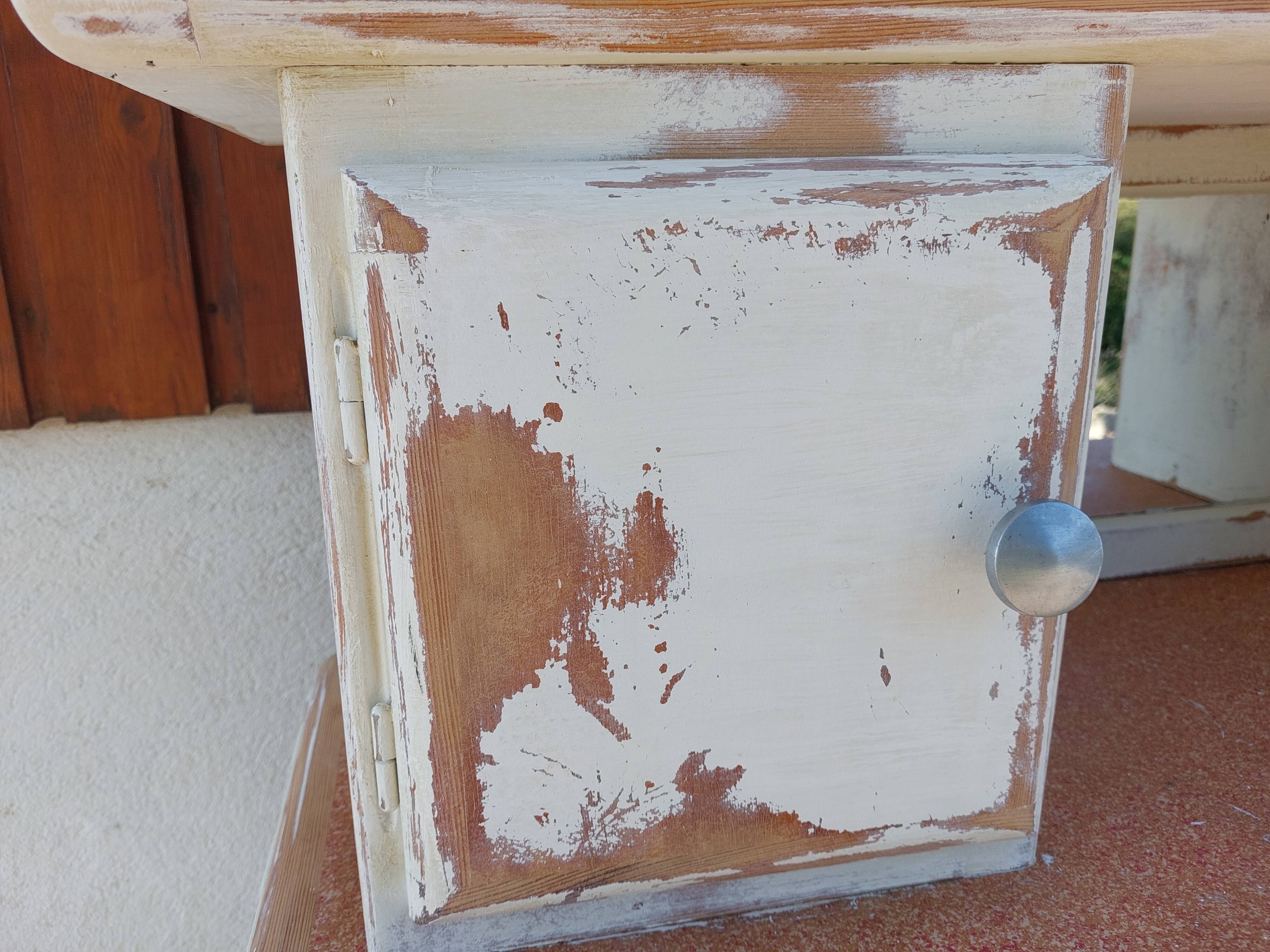 Mado chippy paint white sideboard