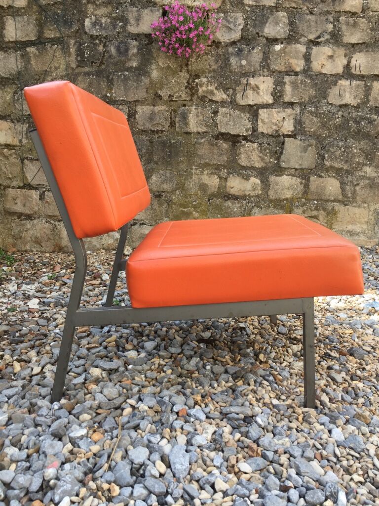 Henri Julien 70s orange chair