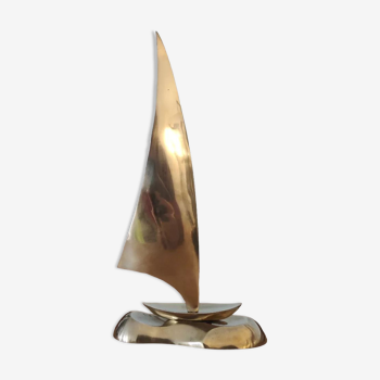 Brass sailboat