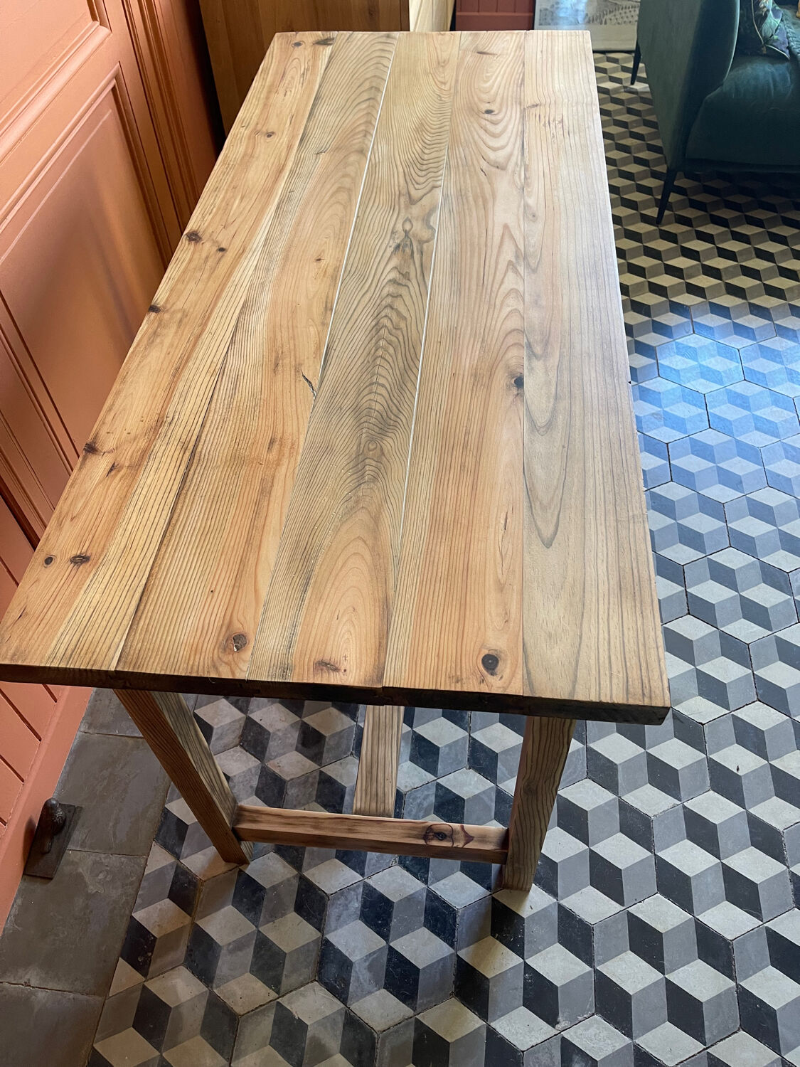 Renovated farmhouse table
