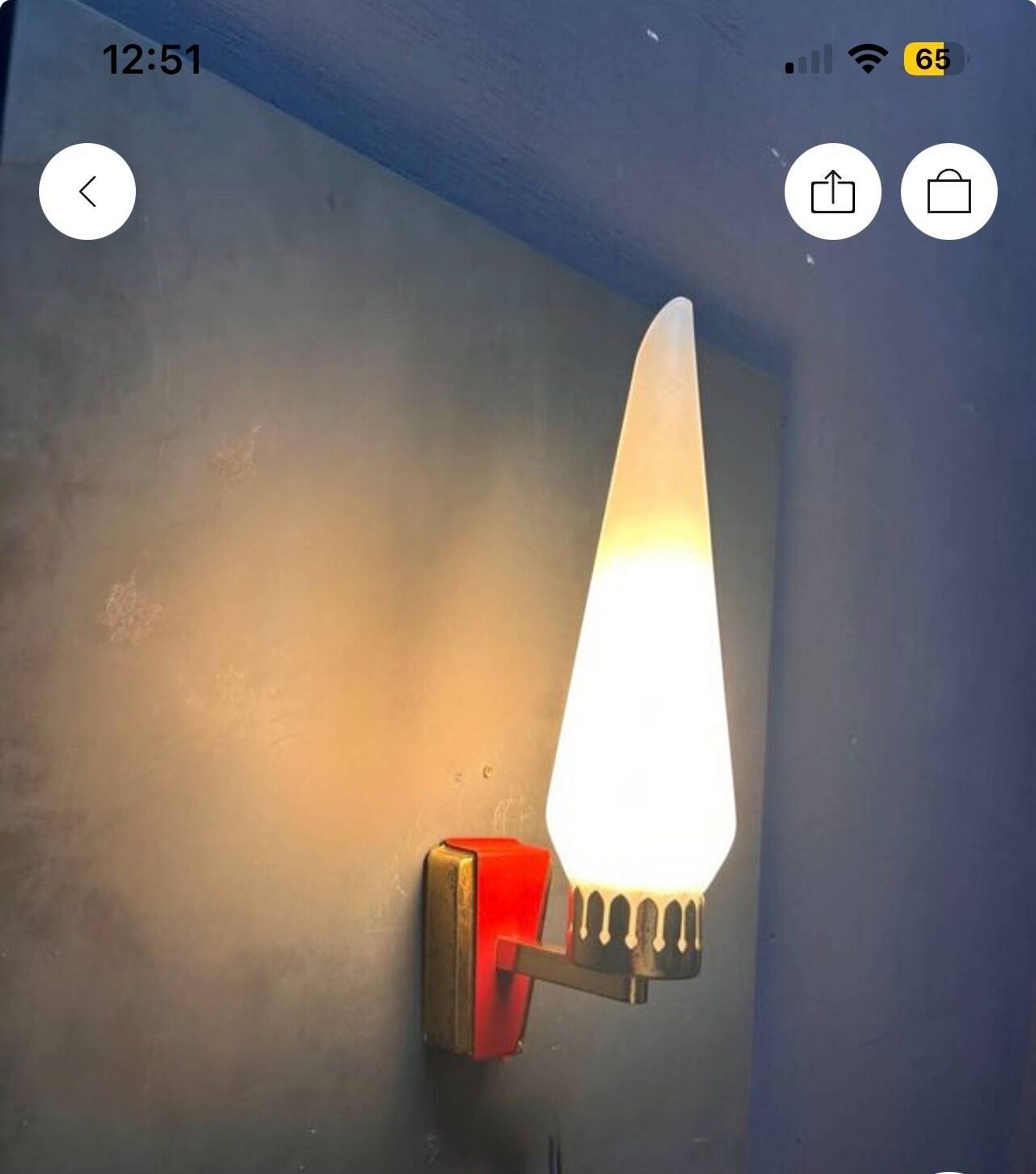Stil Novo Opaline Glass and Brass Sconces, 1950s, Italy - Set of 2