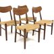 Set de 4 chaises scandinave en teck, Danemark, 1960
