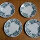 Assiettes Terre de fer Saint Amand décor Anémone