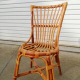 4 chaises en rotin