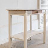 Wood & marble console