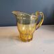 Vintage yellow tinted glass pitcher