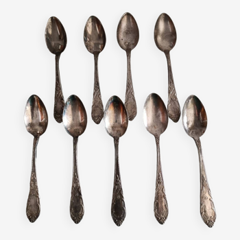 Silver metal soup spoon Ag 800 Marly style