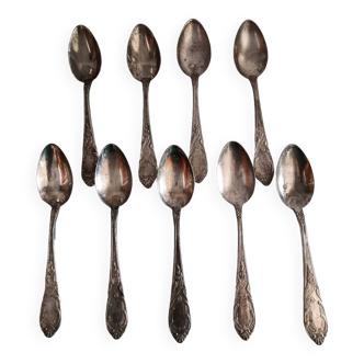 Silver metal soup spoon Ag 800 Marly style