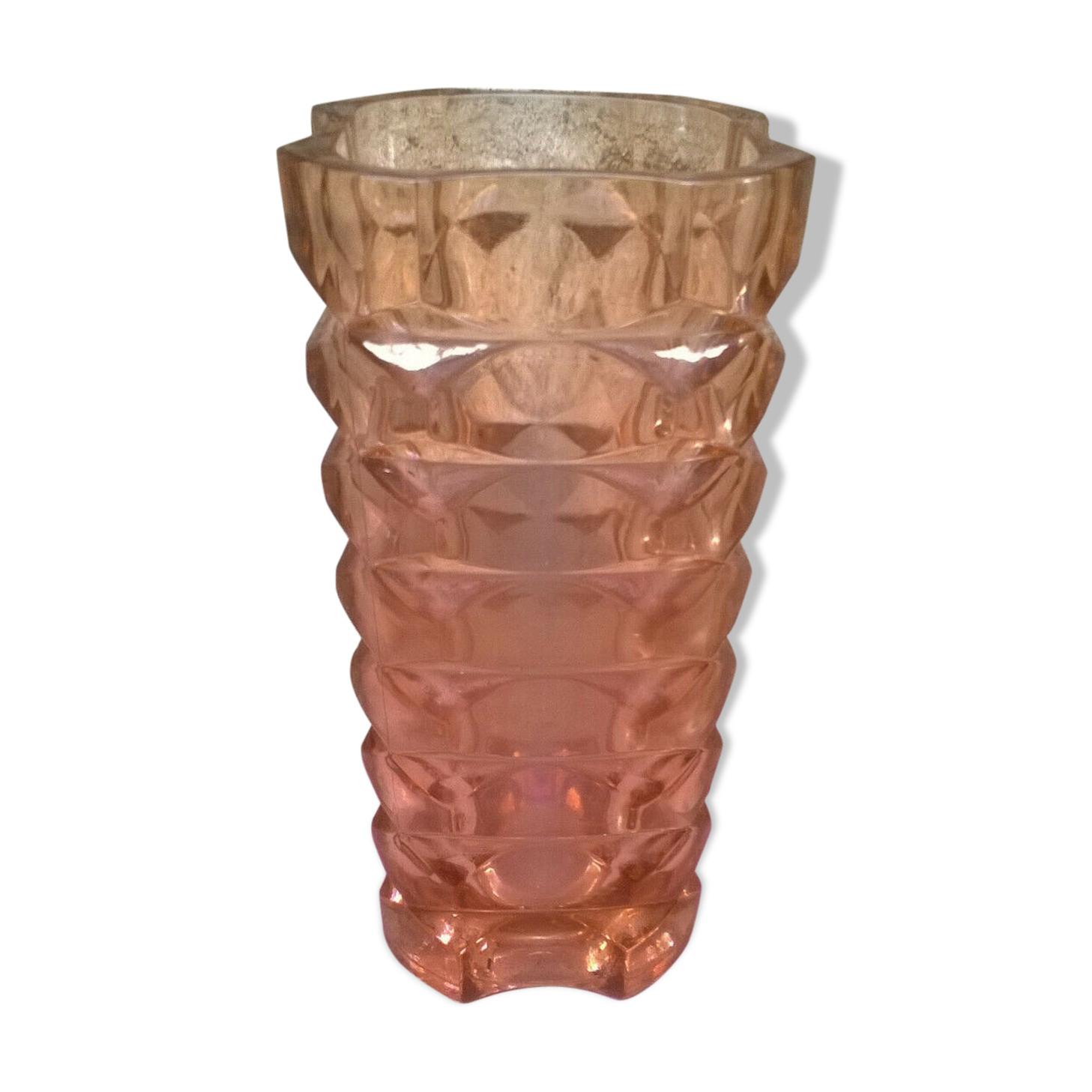 Vintage pink vase