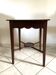 Square mahogany side table, 1970s