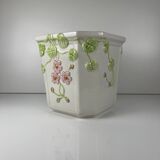 Ceramic flowerpot with relief, Martan, Portugal, 1960/80