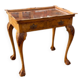 Table de majordome anglaise antique avec plateau amovible – Environ 1920 – Noyer
