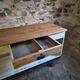 Table de drapier vintage / Îlot de cuisine – Années 1930