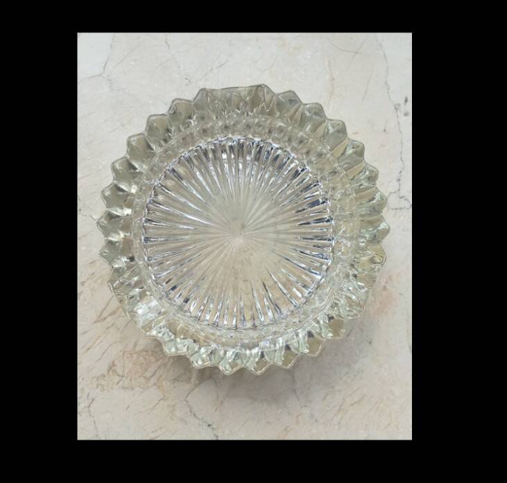 Cut glass ashtray 1960's
