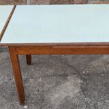 Vintage water green wood/formica table