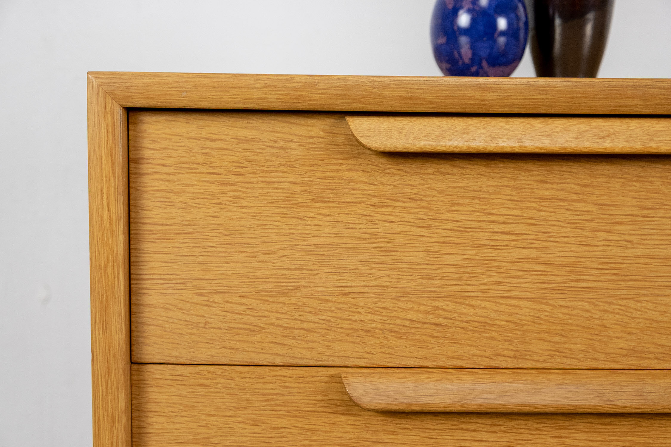 Chest of drawers in light oak by WK Möbel, 1970s