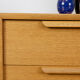 Chest of drawers in light oak by WK Möbel, 1970s
