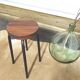 Tabouret vintage atelier bois et métal