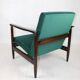 Green velvet GFM-142 Armchair by Edmund Homa, 1970s