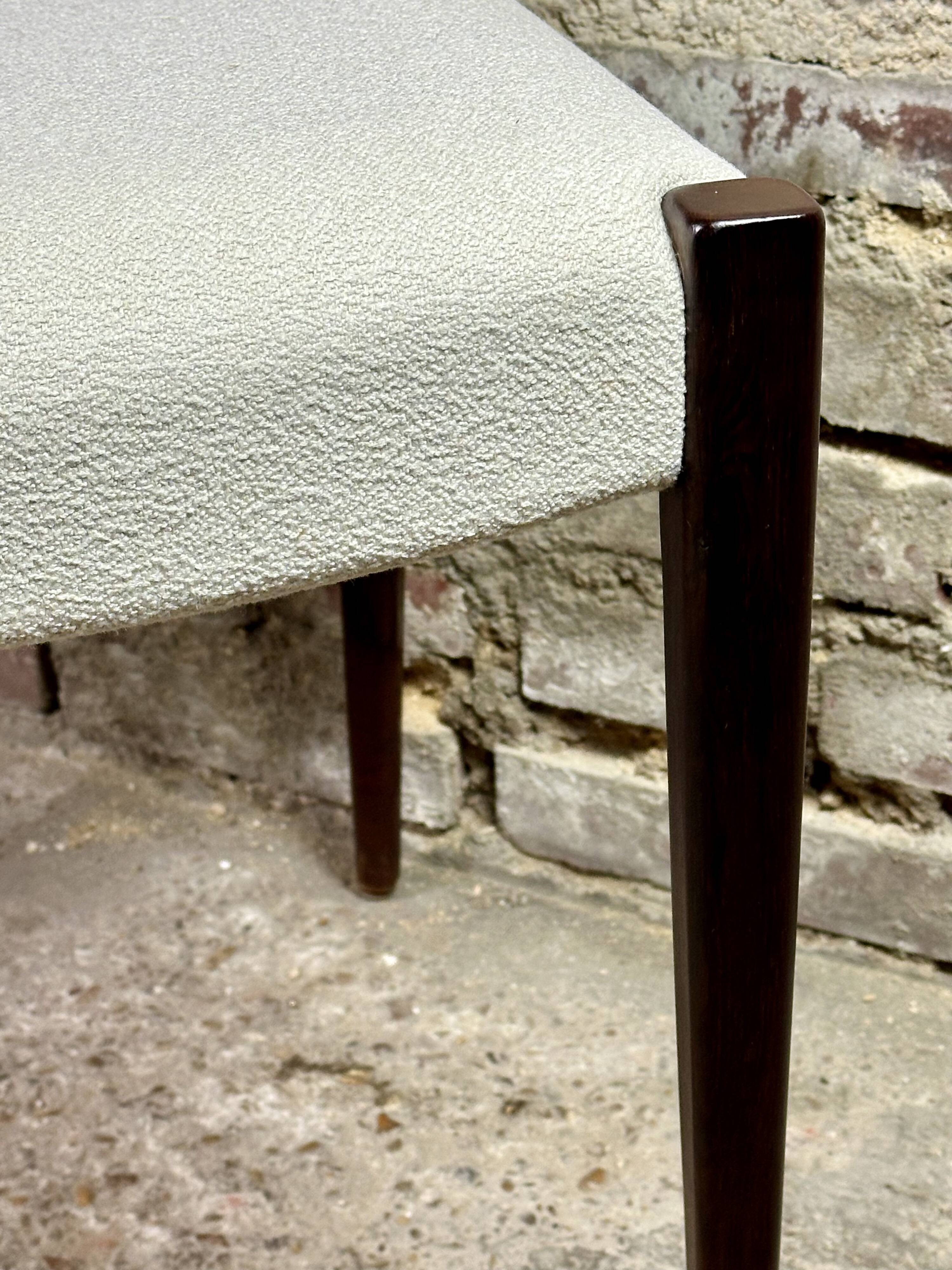 Chaises (série de 6) scandinaves en palissandre