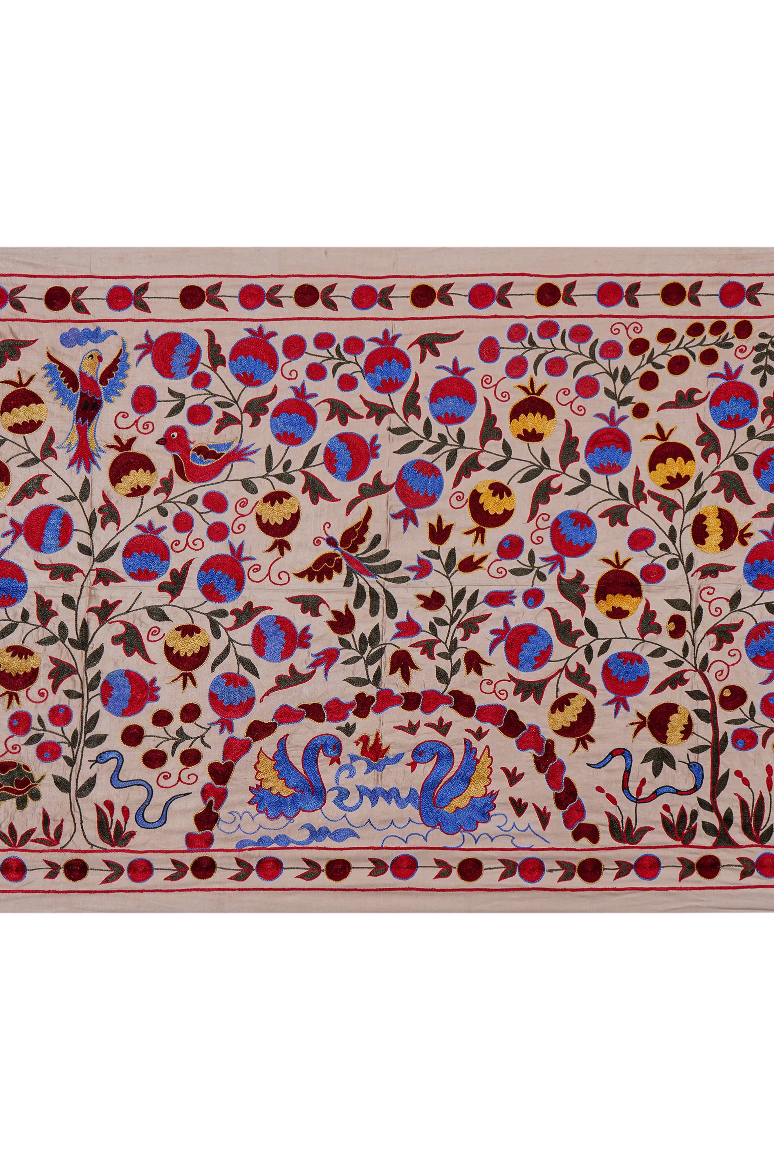 Hand-knotted rug, vintage Turkish rug 104x185 cm