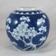 Petit pot en porcelaine bleu blanc Chinois Chine