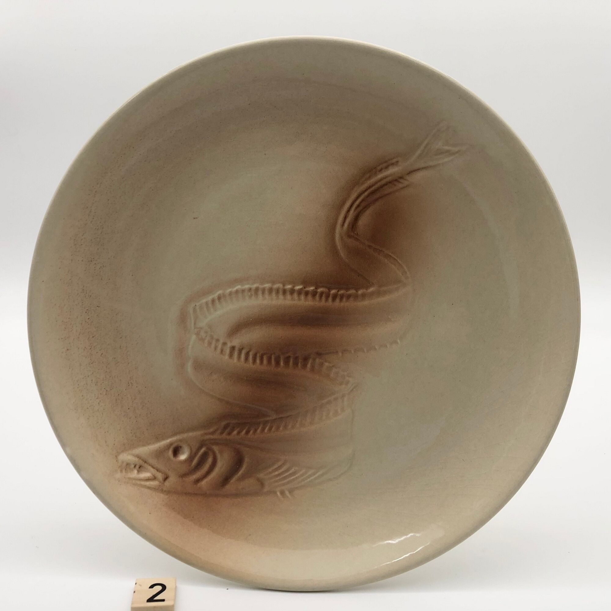 6 fish plates, earthenware of St Amand