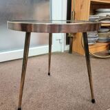 Table basse laiton et simili cuir