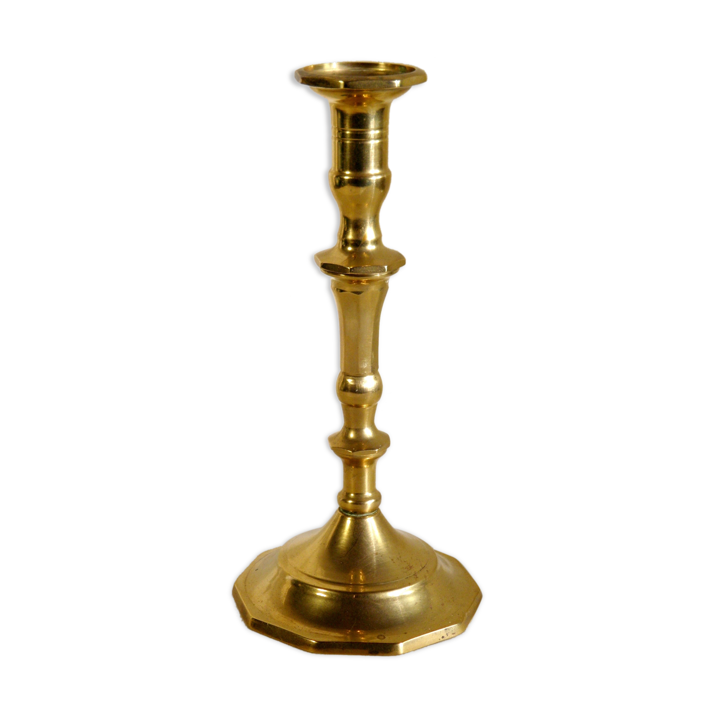 Golden brass chandelier