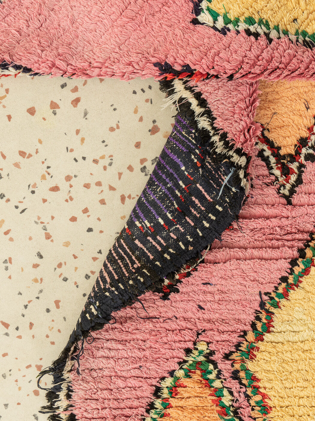 Boujad vintage, tapis berbère, 115 x 220