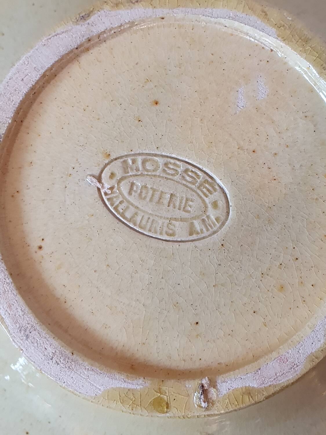 Plat émaillé Vallauris