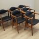 Set of six teak chairs, Danish design, 1970s, manufacture: Farstrup Møbler