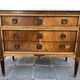 Louis XVI style solid wood chest of drawers, 3 drawers, second half of the twentieth century