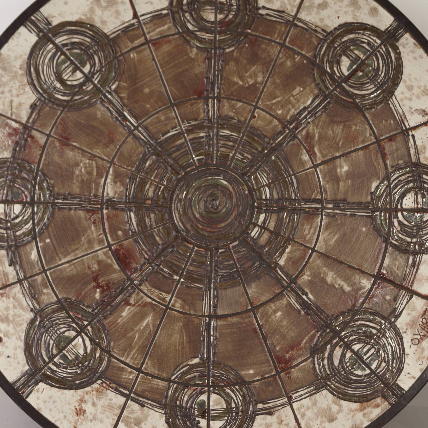 Brutalist coffee table by ox art for trioh, 1970s | danish, handmade