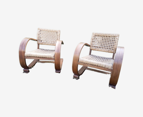 Paire de fauteuils 1950