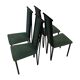 Vintage dining chairs modern design 80's set of four