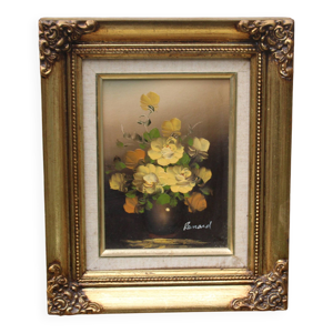 Tableau ancien bouquet - fleurs
