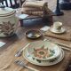 Vintage tableware set Bangui – Faïencerie de Gien - 1970s