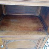 Retro bedside table with marble