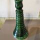 Large green ceramic candle holder Morocco