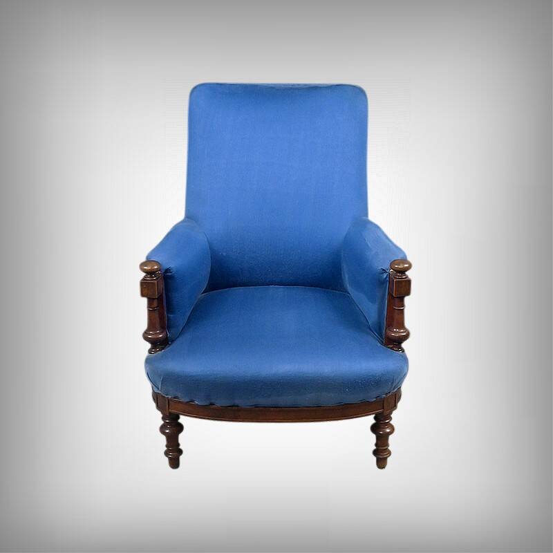 Fauteuil bergère en noyer – début XXe
