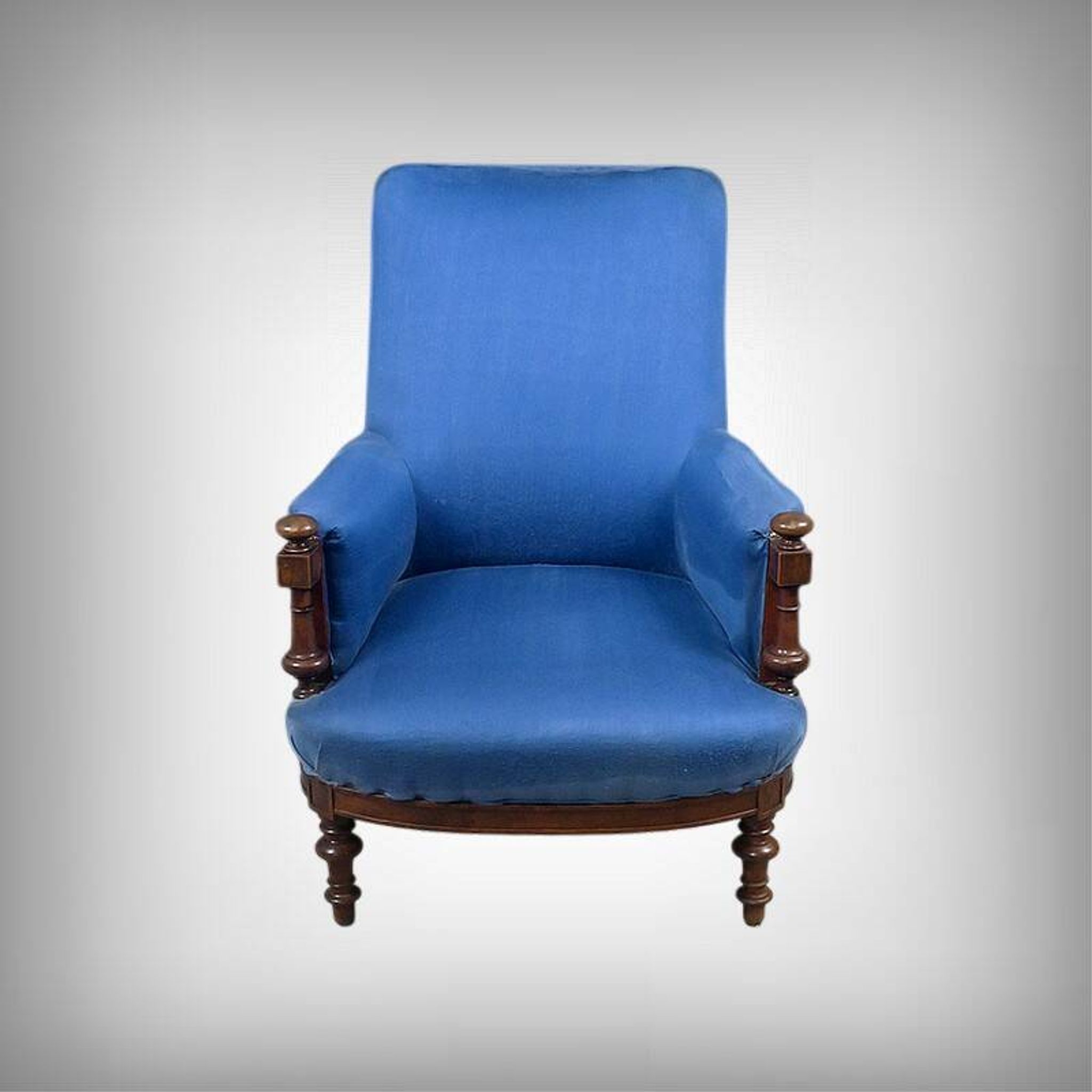 Bergère armchair in walnut – early 20th century