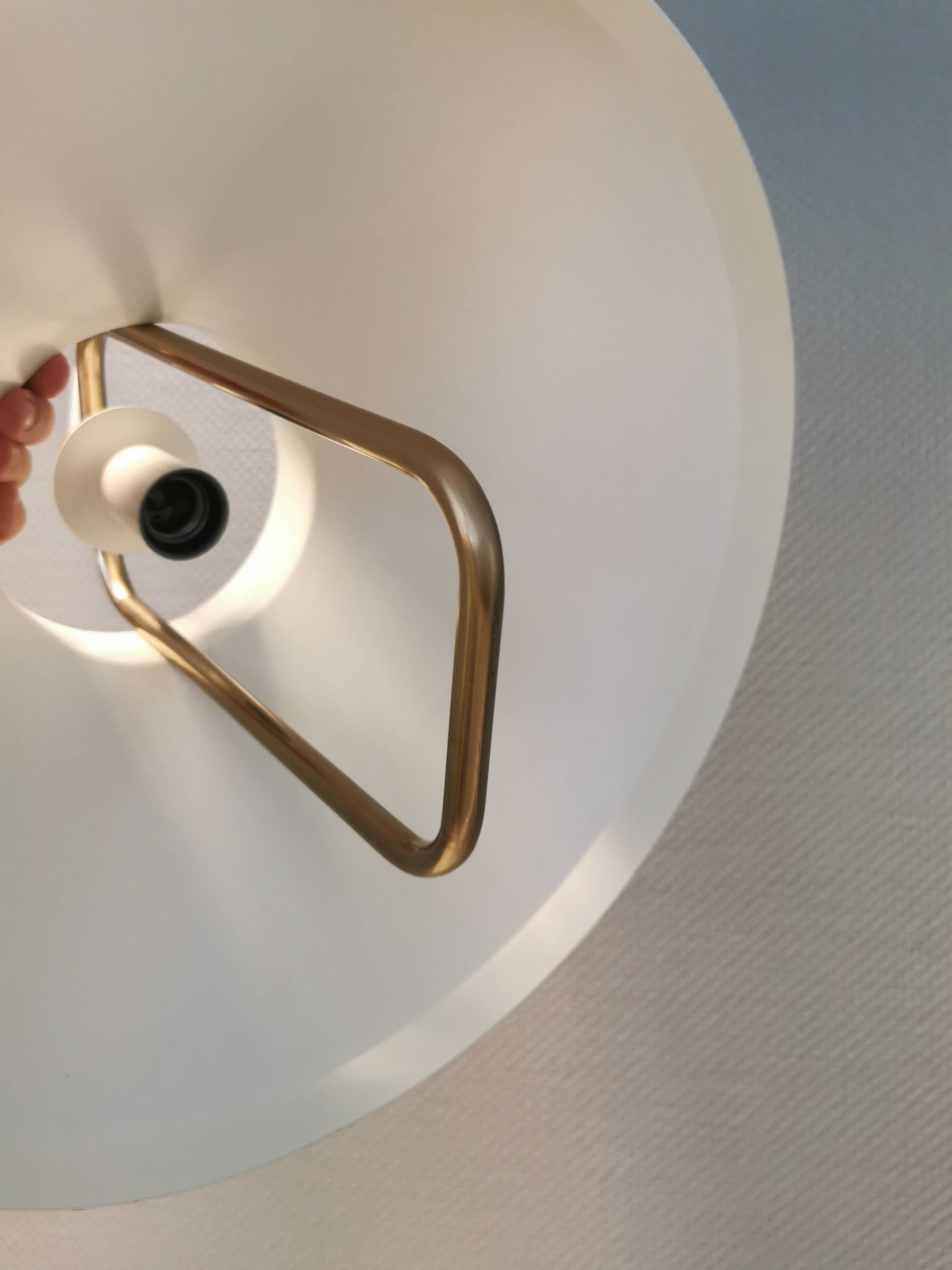 Danish hanging lamp designed by Jo Hammerborg for Fog & Mørup 1977, model Tarok.