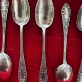10 petites cuillères en Argent - origine Britannique période Victorienne