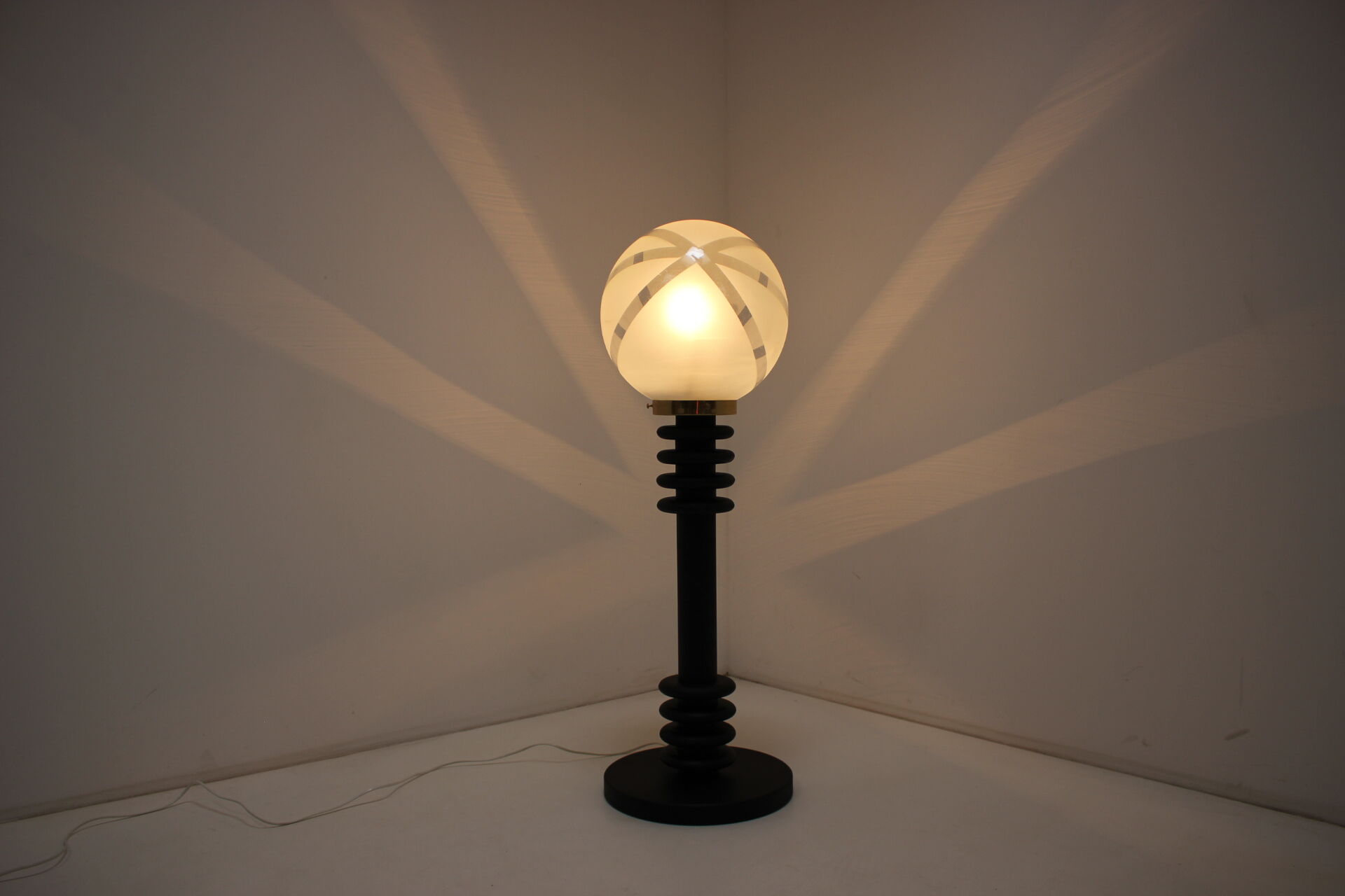 Floor wood lamp, germany, 1970s