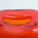 Vase vintage en verre orange