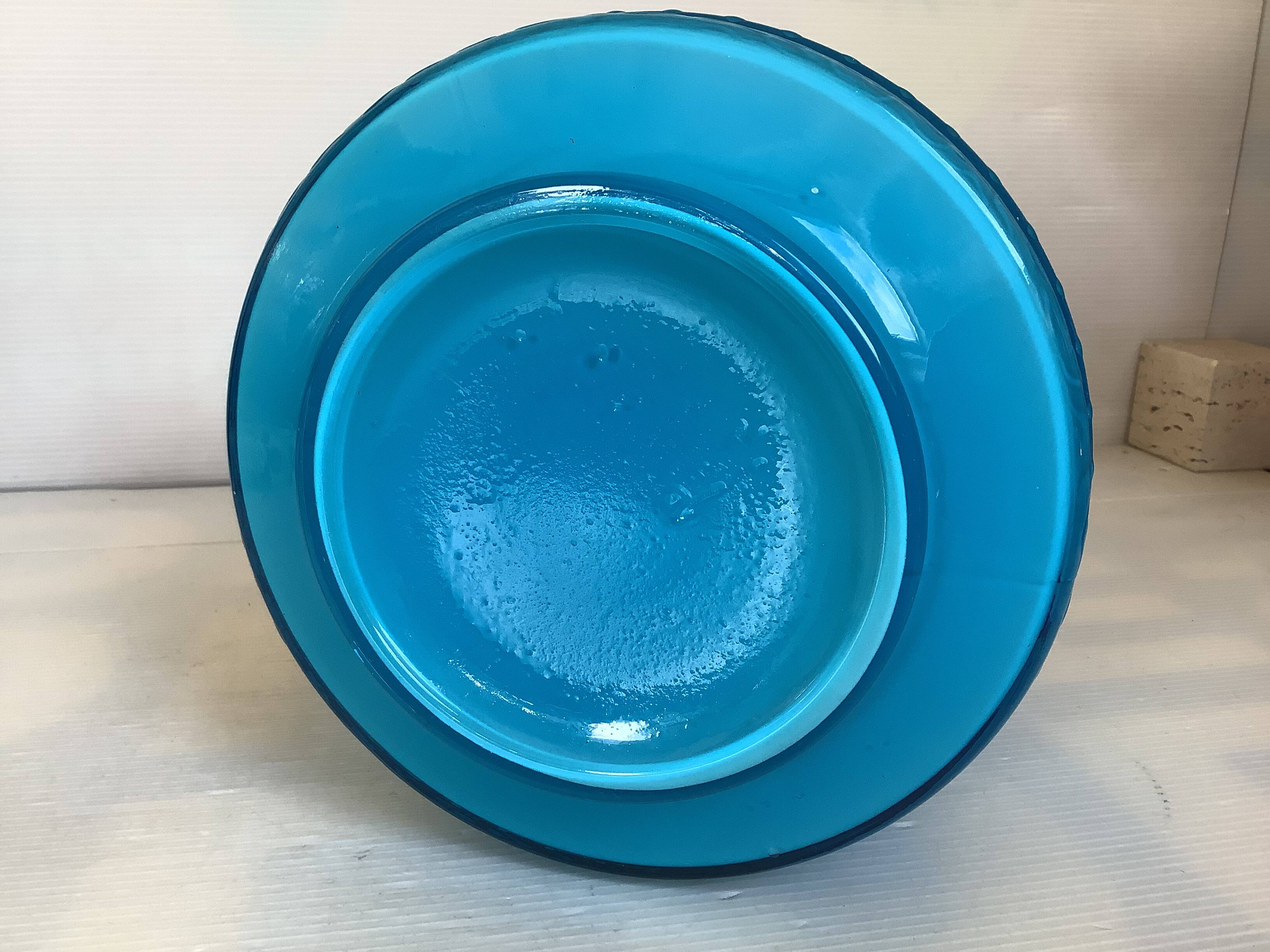 Blue opaline vase Italy